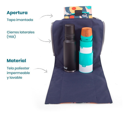 Imagen 4 de 10 de Bolso Matero Desplegable Diseño Aquiles Chilly