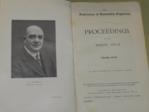 The Institution Of Automobile Engineers.session 1933-34