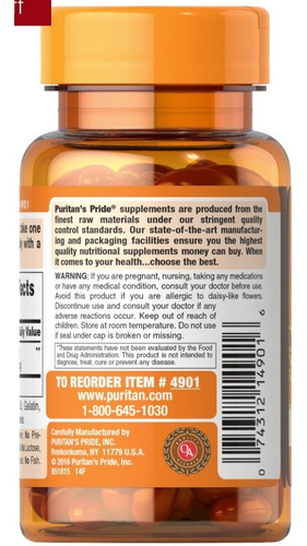 Luteina 20 Mg Con Zeaxantina 60 Cap Salud Ojos Puritans