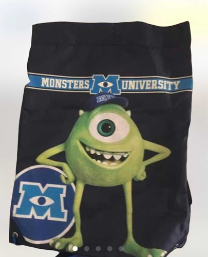 Mochila Morral Y Cartera Monster Inc. Para Kínder O Guarderi