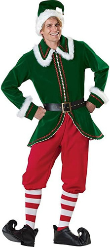 Disfraz De Duende Elfo Elfo Navidad De Ayudante De Santa Claus Para Adultos Hombres Envio Gratis