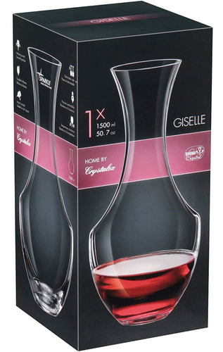 Decanter Para Vinho 1,5 Litros Em Cristal Gissele Bohemia