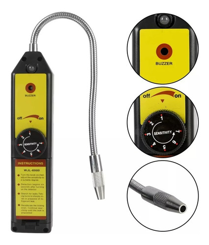 Detector de vazamento de halogênio Detector de gás preto WJL-6000