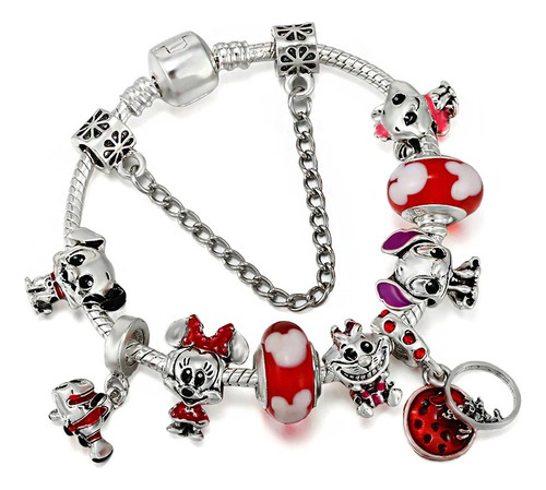 Mickey Charms Pulsera Amor Kawaii Poo Disney Marvel Retro 