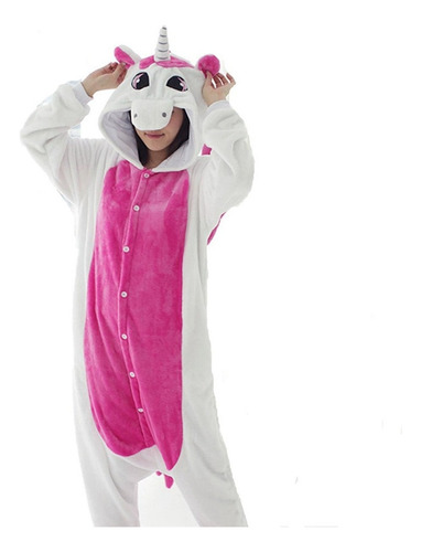 Unisex Niños Adultos Animal Unicornio Cosplay Traje Pijamas