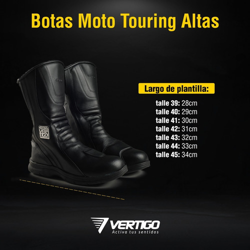Imagen 6 de 7 de Botas Moto Touring Altas Cuero Sintético Vértigo. Gravedad X