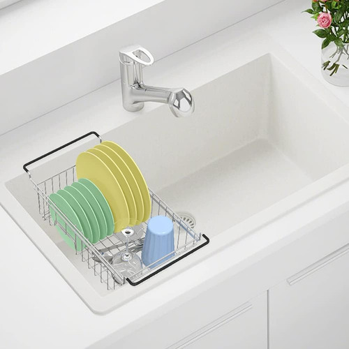 Escurridor De Platos Extensible De Acero Inoxidable 304