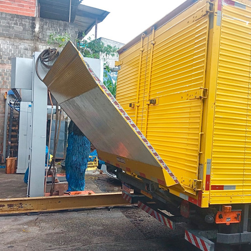 Plataforma Elevatoria Aluminio 2000kg Carga Caminhão 3/4