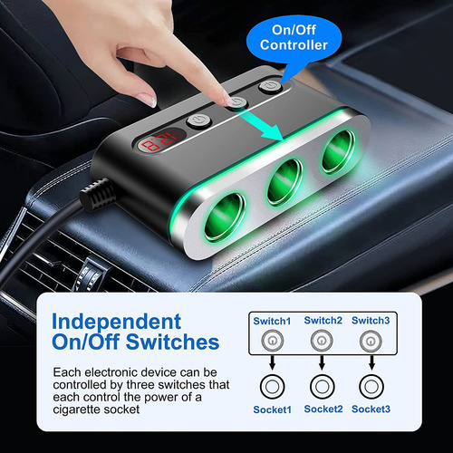 Adaptador Multicontacto Para Encendedor Para Hielera Movil
