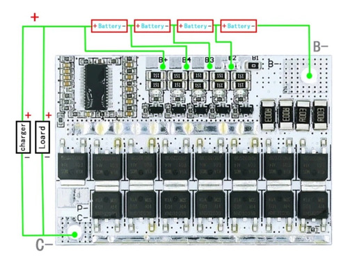 Modulo 4s Carga Descarga Bateria De Litio 16.8v Arduino 5 Pz