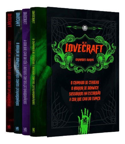 Box C/4 Livros H . P . Lovecraft - Grandes Obras - Capa Cartão: Não Se Aplica, De H.p. Lovecraft. Série Não Se Aplica, Vol. 1. Editora Camelot Editora, Capa Mole, Edição 1 Em Português, 2022