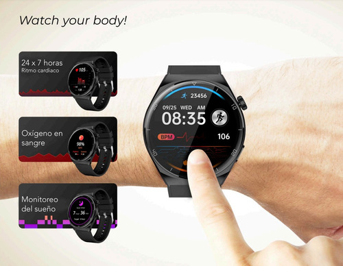 Reloj Inteligente Smartwatch Aiwa Deportivo Ip68 Aw-samo5