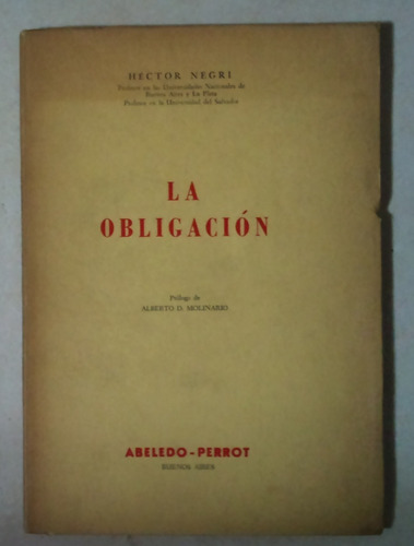 Libro La Obligación Hector Negri