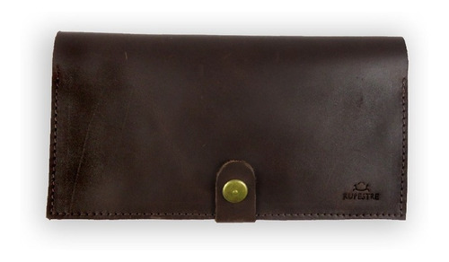 Billetera De Cuero Con Broche Grande