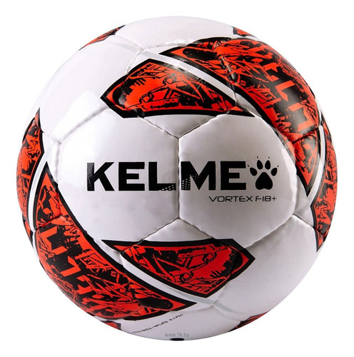 Pelota Futsal Nro. 4 Kelme Cosida A Mano Laminada Color Blanco/Rojo