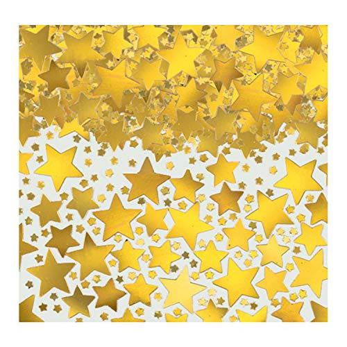 Confeti De Estrellas Grandes Y Pequeñas - 2.5 Oz., Oro...