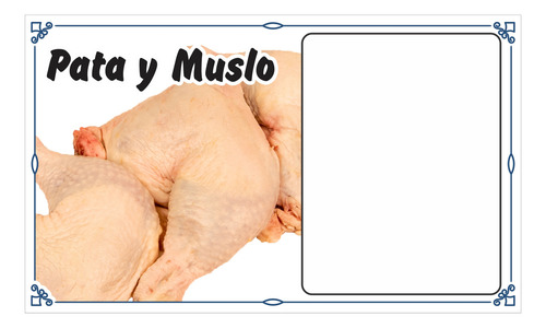 Cartel De Precios Granja Pollos X 10 Unidades