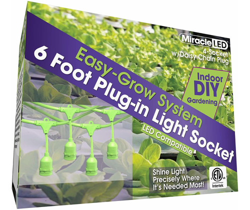 Miracle Led Accesorio Para Tienda Campaña Cultivo 4 Socket