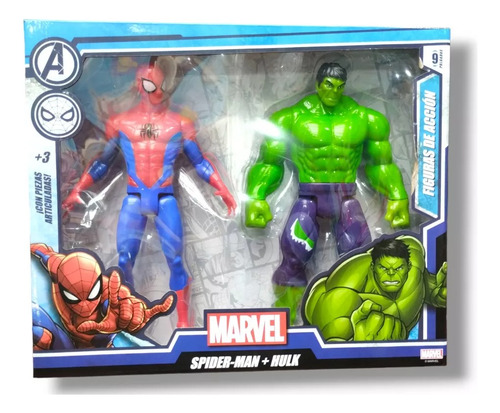 Muñecos Articulados X2 Vengadores Marvel Spiderman 23 Cm