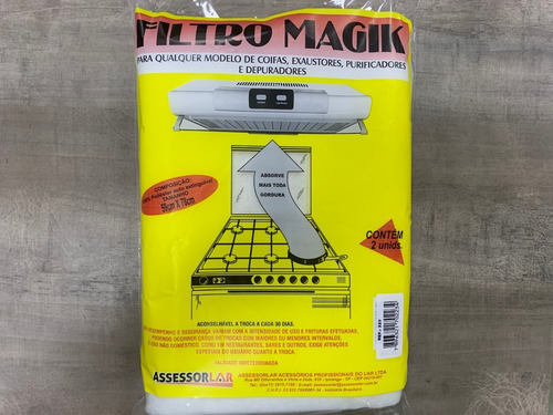 Filtro Magic Para Exaustores Até 6 Bocas - Emb. C/ 2un