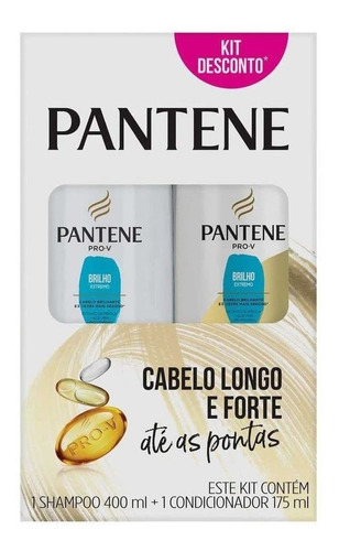 Imagem 1 de 1 de Kit Pantene Brilho Extremo Shampoo + Condicionador