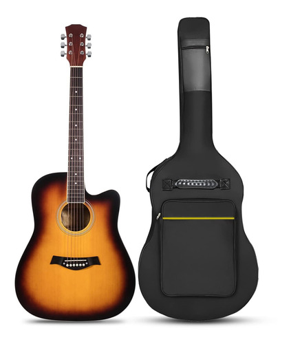 Funda Para Guitarra Acustica 41  Suave Musicistrel Acolchado