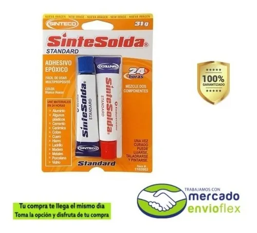 Adhesivo Epóxico Sintesolda Standar 24 Horas 31g