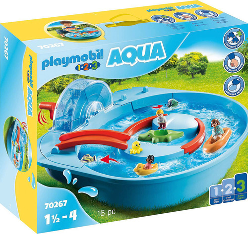 Playmobil 1.2.3 Aqua Parque Acuático Splish Splash