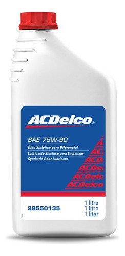 Óleo Sintético Diferencial Sae 75w90 Acdelco 98550135