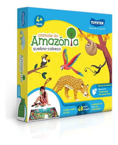 Toyster Animais da Amazônia 48 peças