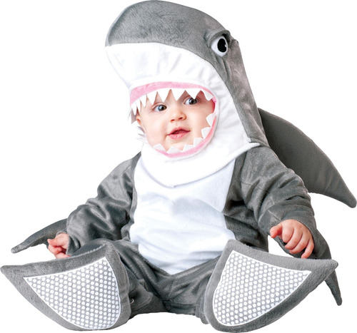 Disfraz Talla 18 2t Para Bebé Tiburón, Halloween 
