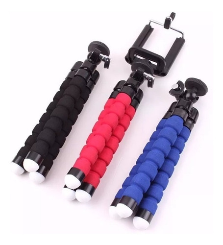 Imagem 7 de 7 de Mini Tripe Flexivel Para Celular Suporte + Controle
