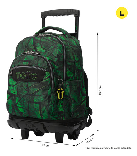 Mochila Escolar Con Ruedas Para Niño Renglon Totto