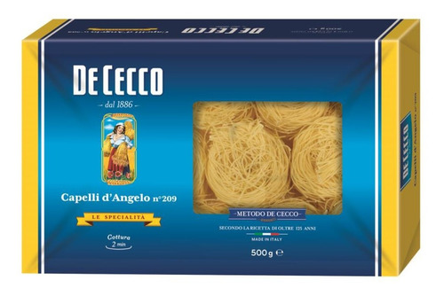 Pasta De Cecco Capelli De Angelo No. 209 500 Gr