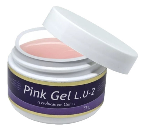 Imagem 1 de 2 de Gel 33g Para Unhas Fibra Pink Natural - Piu Bella Original