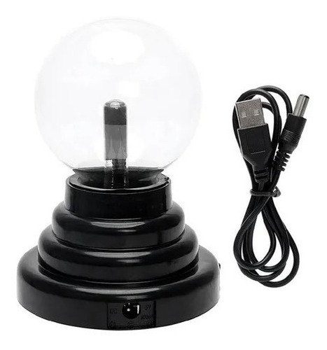Imagen 2 de 9 de Lampara Plasma Magica Electromagnetica Bola Magica Usb Pila