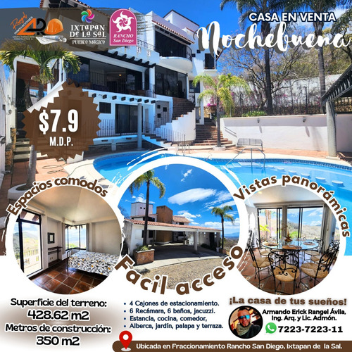Venta Casa Nochebuena Con Alberca Climatizada Y Vistas Expectaculares En Todos Sus Espacios Con Todos Los Servicios Dentro De Fracc Rancho San Diego Ixtapan De La Sal Edomex