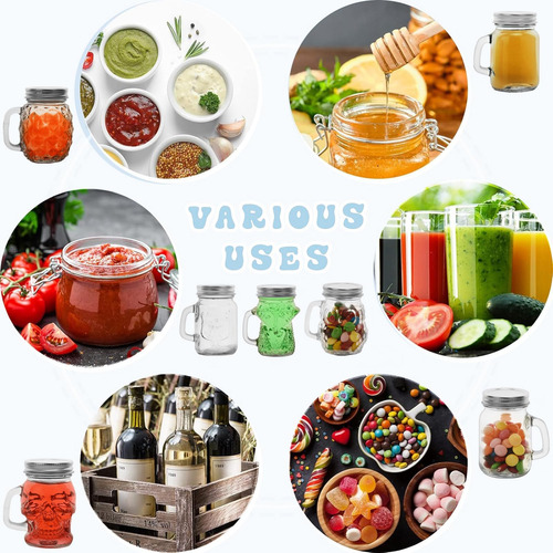 Eispap 6 Pcs 4 Oz Mini Mason Jar Mugs Mason Jar Mugs Con Man