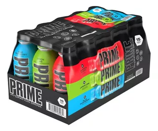 Prime Hydration Drink Bebida Energetizante 15 Pack 3 Sabores