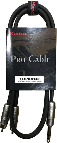Imagen 1 de 2 de Cable Plug Estéreo A Rca Kirlin Y-344-3ft 0.9m