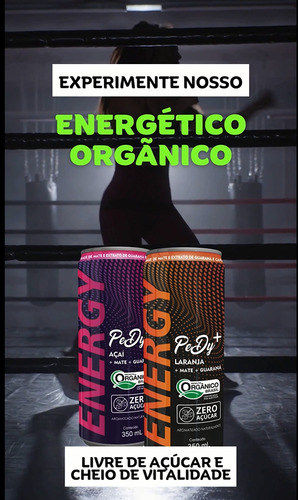 Energético Organico Guaraná E Açaí - 350ml - 6 Und.