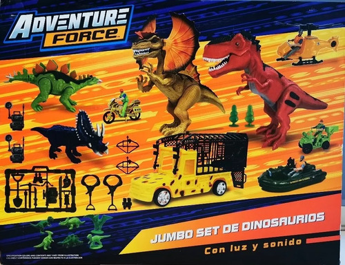 Jumbo Set De Dinosaurios Grande 38 Pzas.