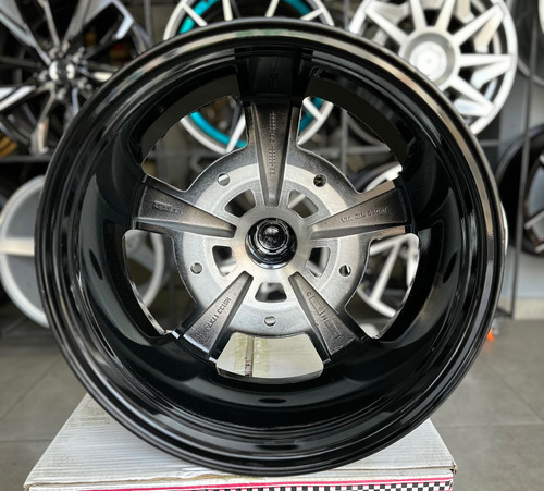Rines Escra 17x75/205 Ms Vocho Msi 4 Pz Color Negro/pulido