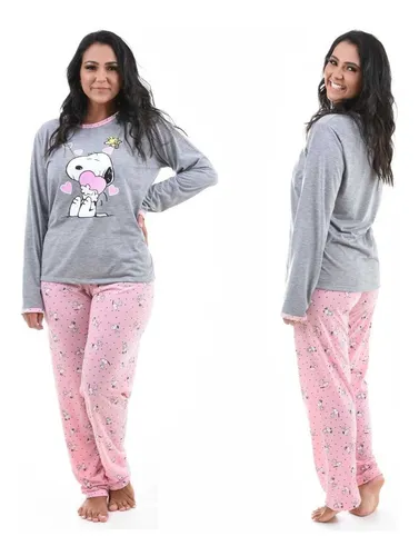 Pijama Feminino Inverno Malha Confort vel Atacado Oferta