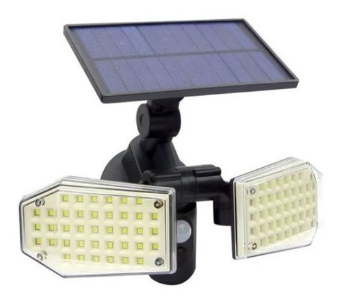 Lampara Solar Sensor Luz Led Reflector Casa Jardin Exterior