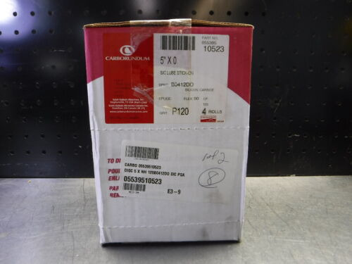 Carborundum 5 X0 S/c P120 Stick On Sanding Disc Qty4 Rol Yyz