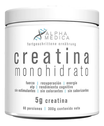 Creatina Monohidrato Alpha Medica Sabor Sin sabor