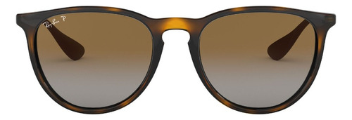 Lente De Sol Ray-ban Erika 0rb4171 Polarizado Erika Marron-oscuro Polar Brown Gardient Havana Gunmetal