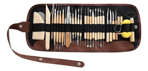 Ol Conjunto De 30 Ferramentas Para Escultura Em Cerâmica