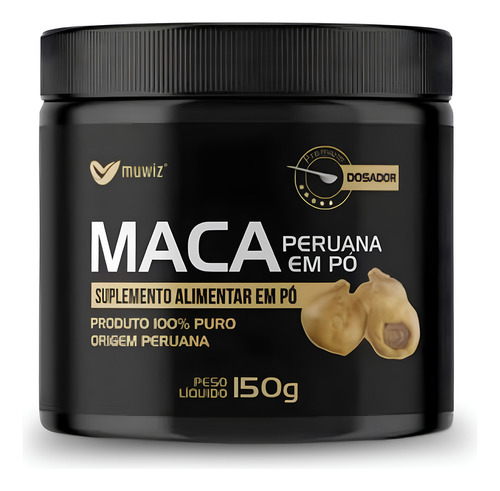 Maca Peruana Em Pó Muwiz 150g 100% Pura - Absorção Rápida Sabor Without flavor